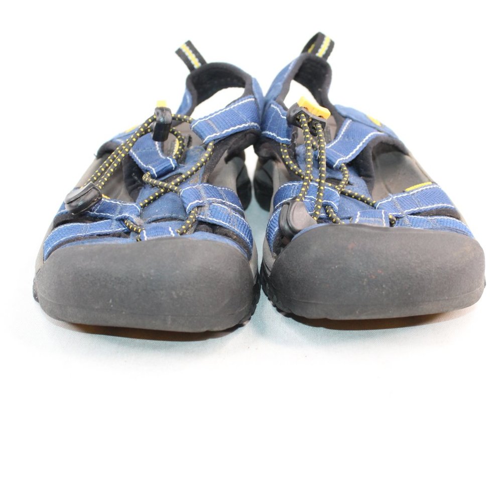 KEEN Hiking Trail Outdoor Waterproof Blue Fabric Strap Toggle Sandal #124 - Picture 7 of 9
